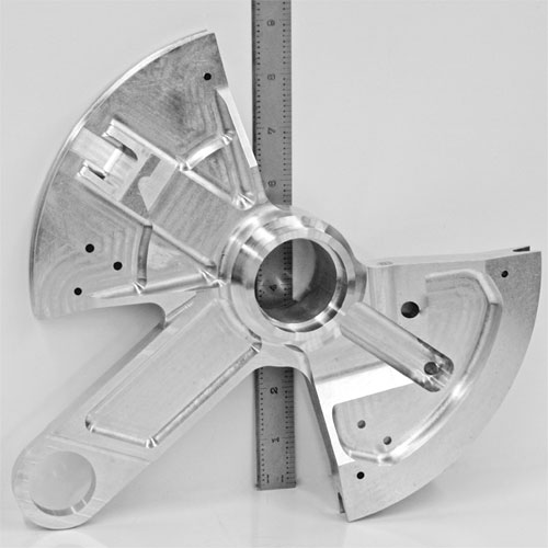 CNC Turning & High Speed Milling of Aluminum Helicopter Component for the Aerospace