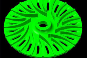 CAD Design of Aluminum Centrifugal Pump Impeller