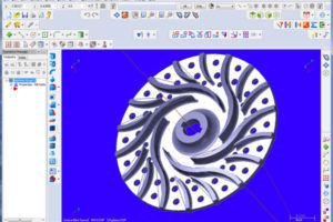 CAD Design of Aluminum Centrifugal Pump Impeller